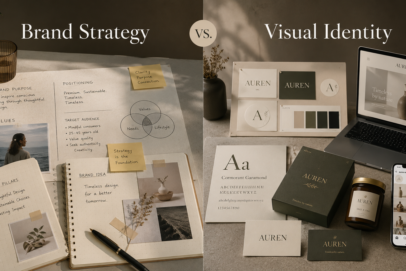 Brand Strategy vs. Visual Identity