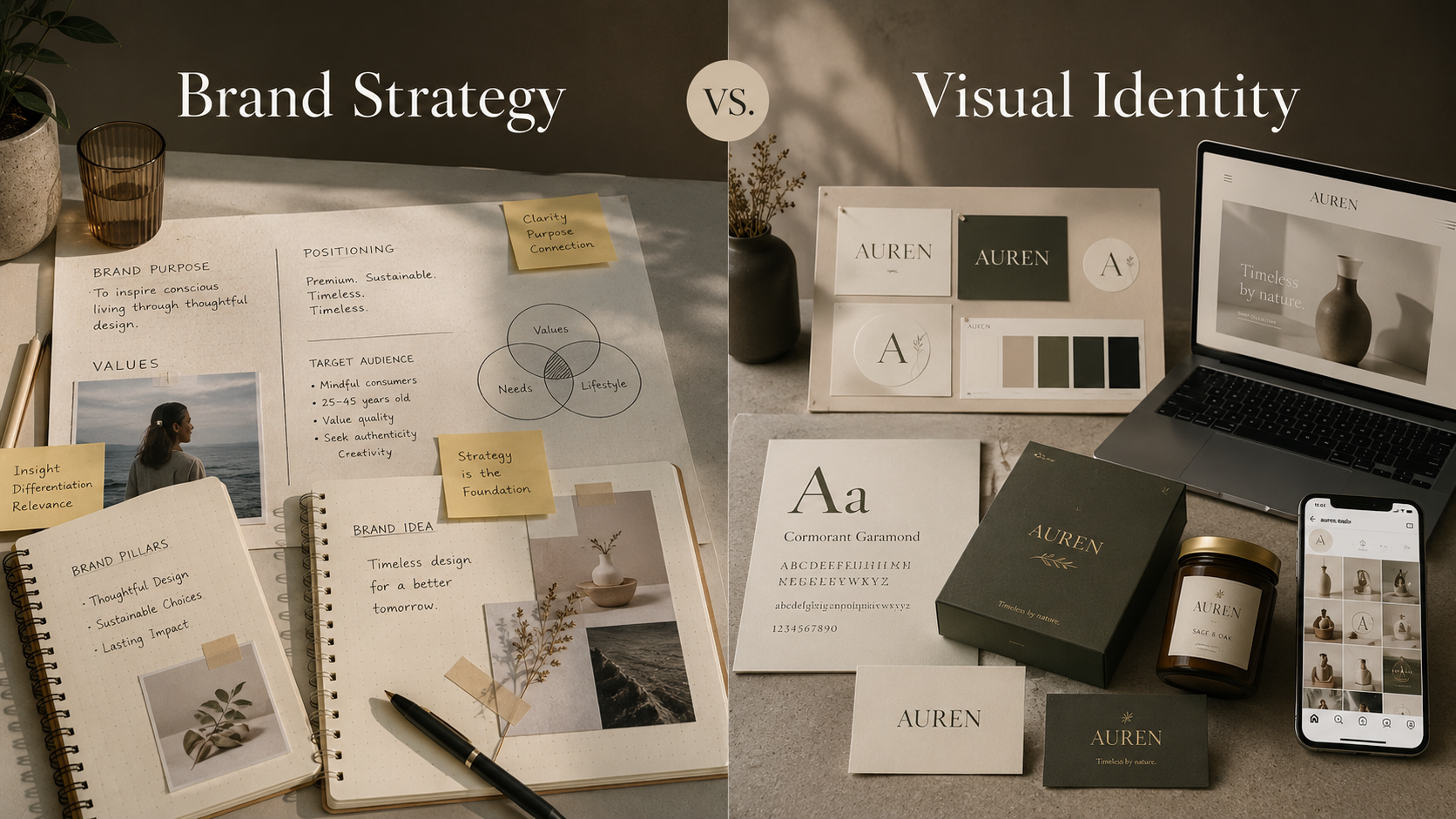 Brand Strategy vs. Visual Identity
