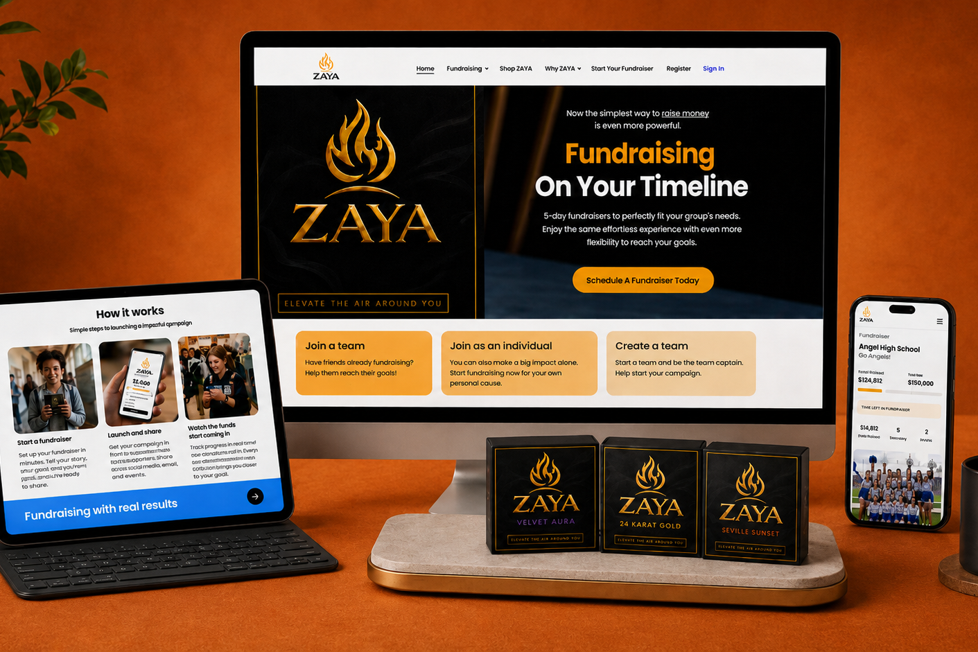 Custom Web Development • UX/UI • Fundraising Platform